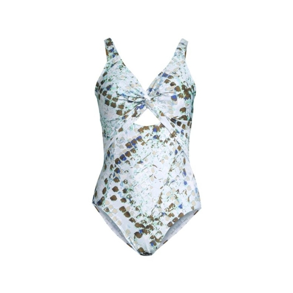 #069 Sz 4 DKNY Women's Multicolor One-Piece Swimsuit - Picture 10 of 10